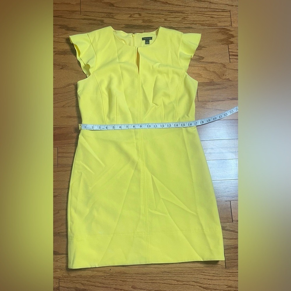 Ann Taylor- Sunny Yellow Formal Mini Dress Size 8 - Picture 11 of 15
